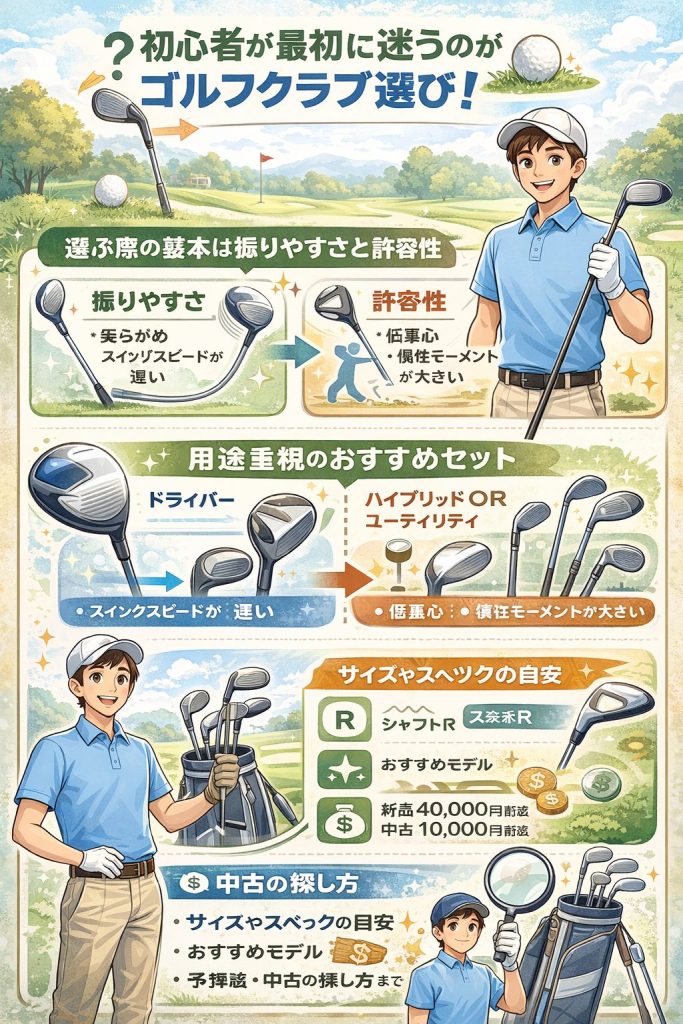 選ぶ際の基本は振りやすさと許容性です